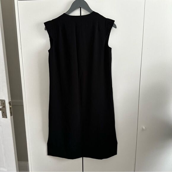 AKRIS PUNTO Sleeveless Plisse Detail Shift Black - Picture 6 of 8